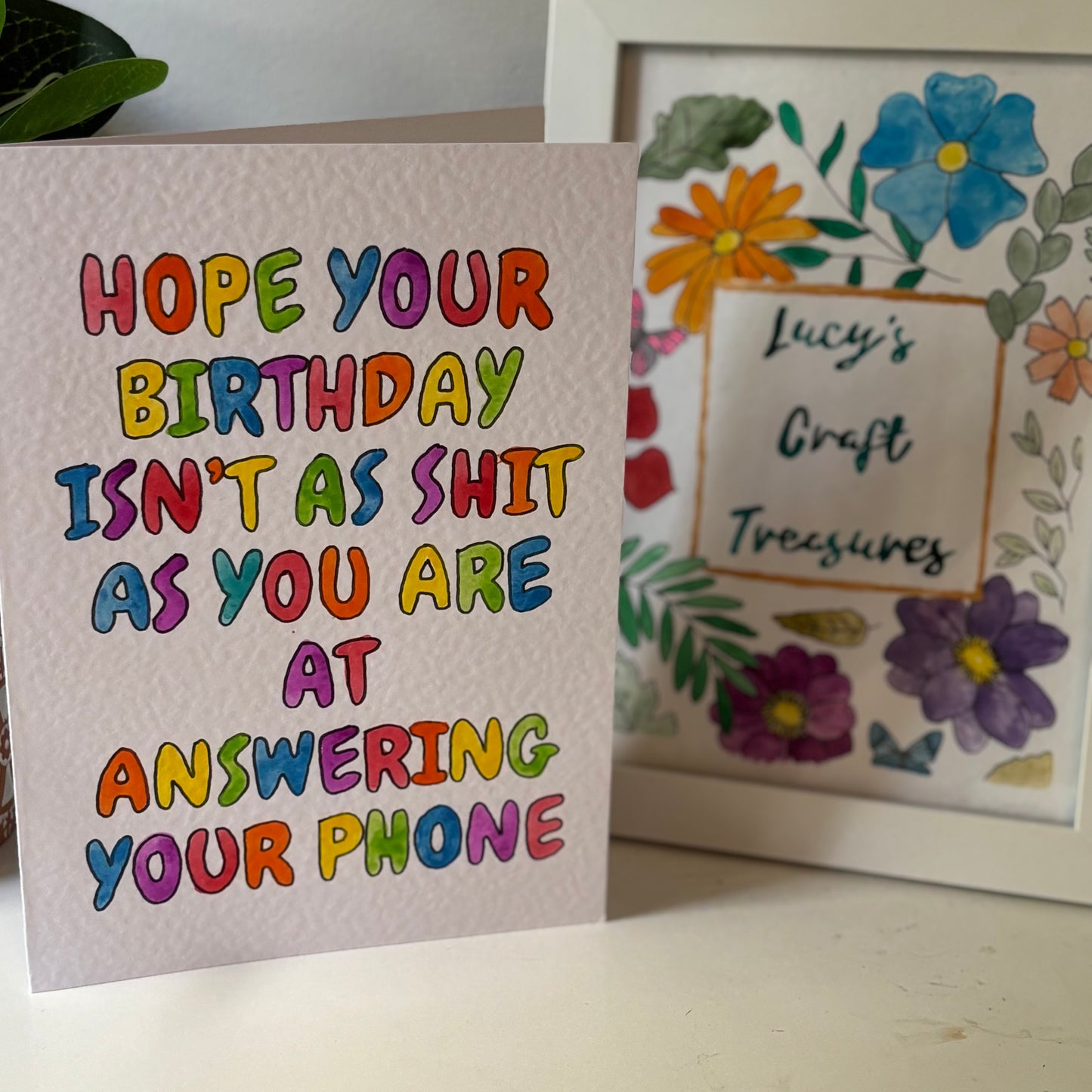 Answer Your Phone Birthday Card