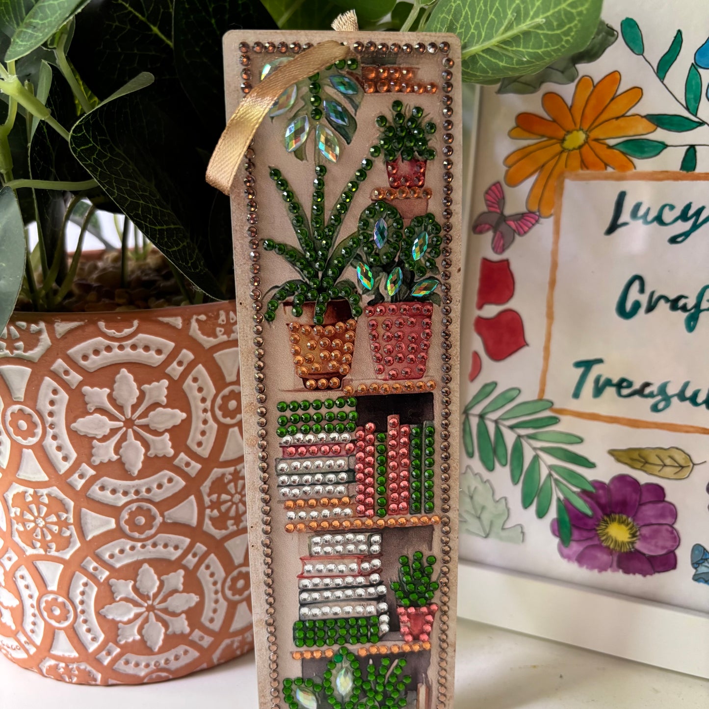 Diamond Art Bookshelf Bookmarks