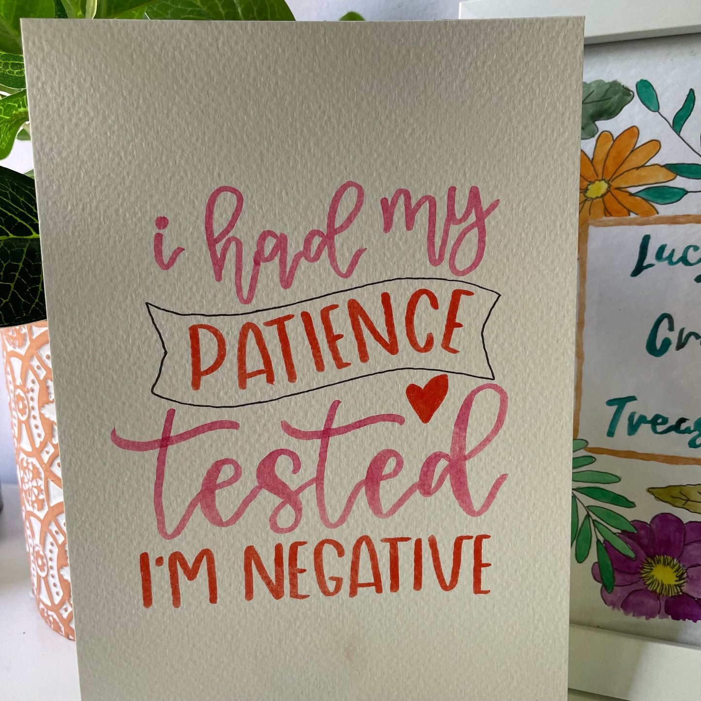 Patience Tested A5 Poster