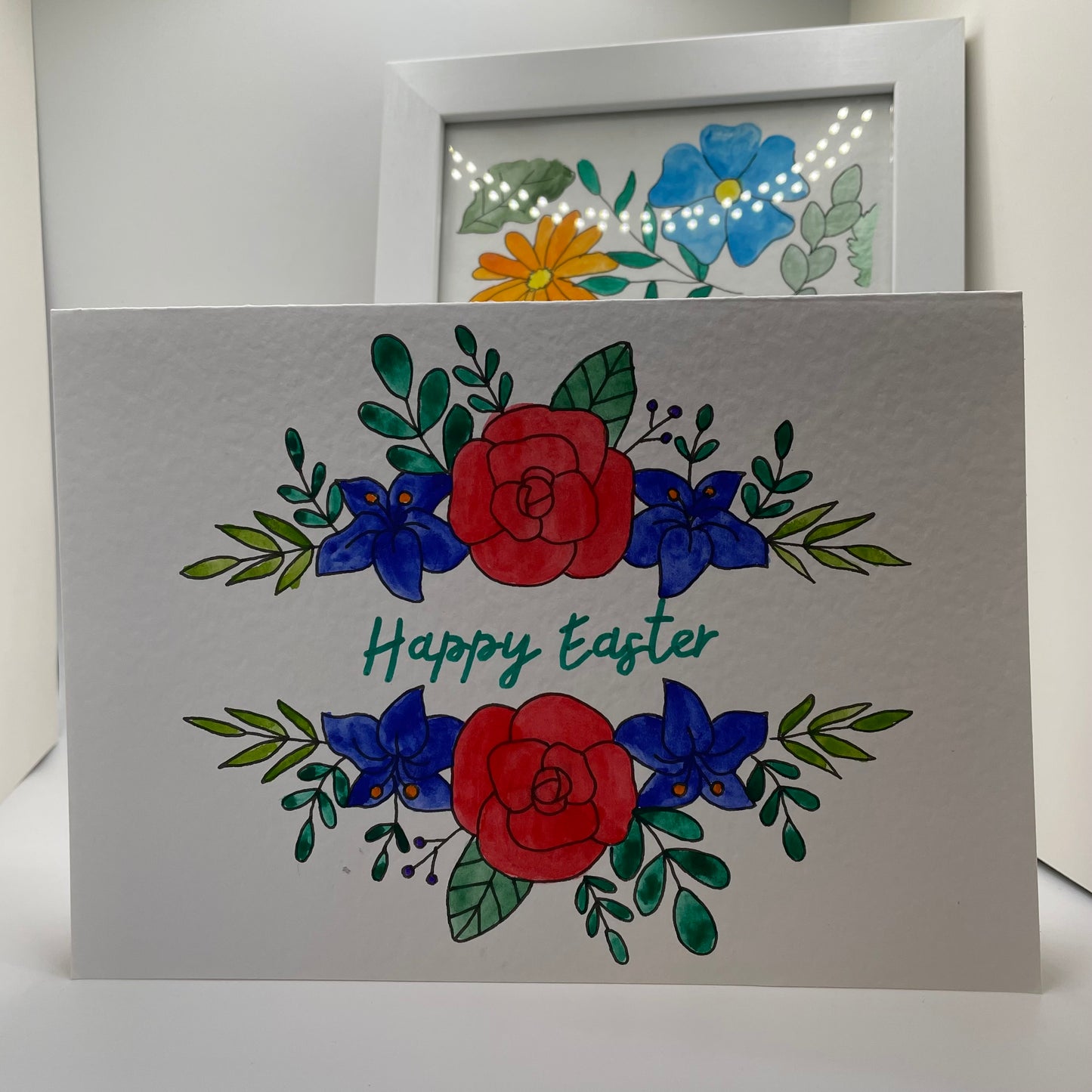 Happy Easter Floral Card