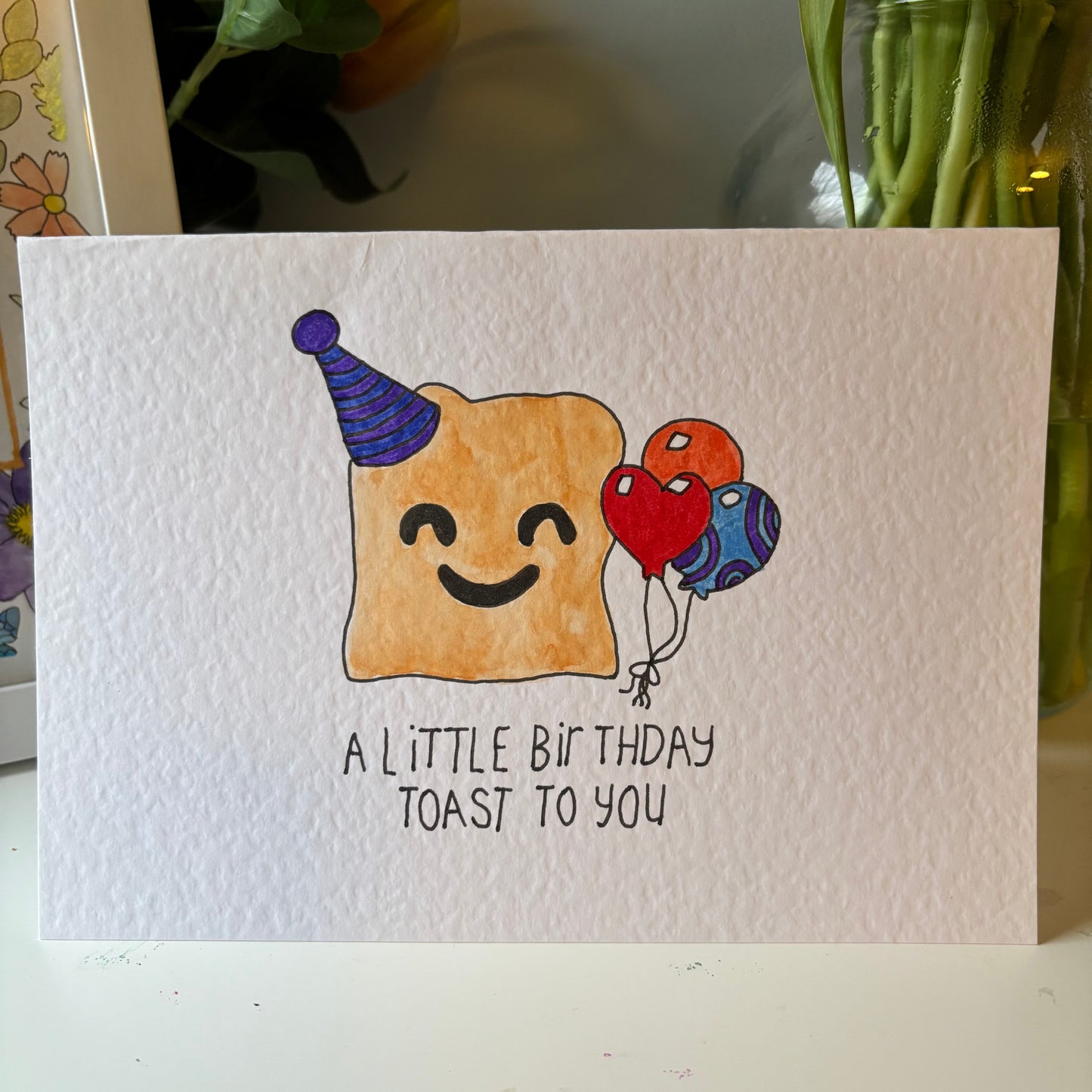 Toasting Your Birthday Card