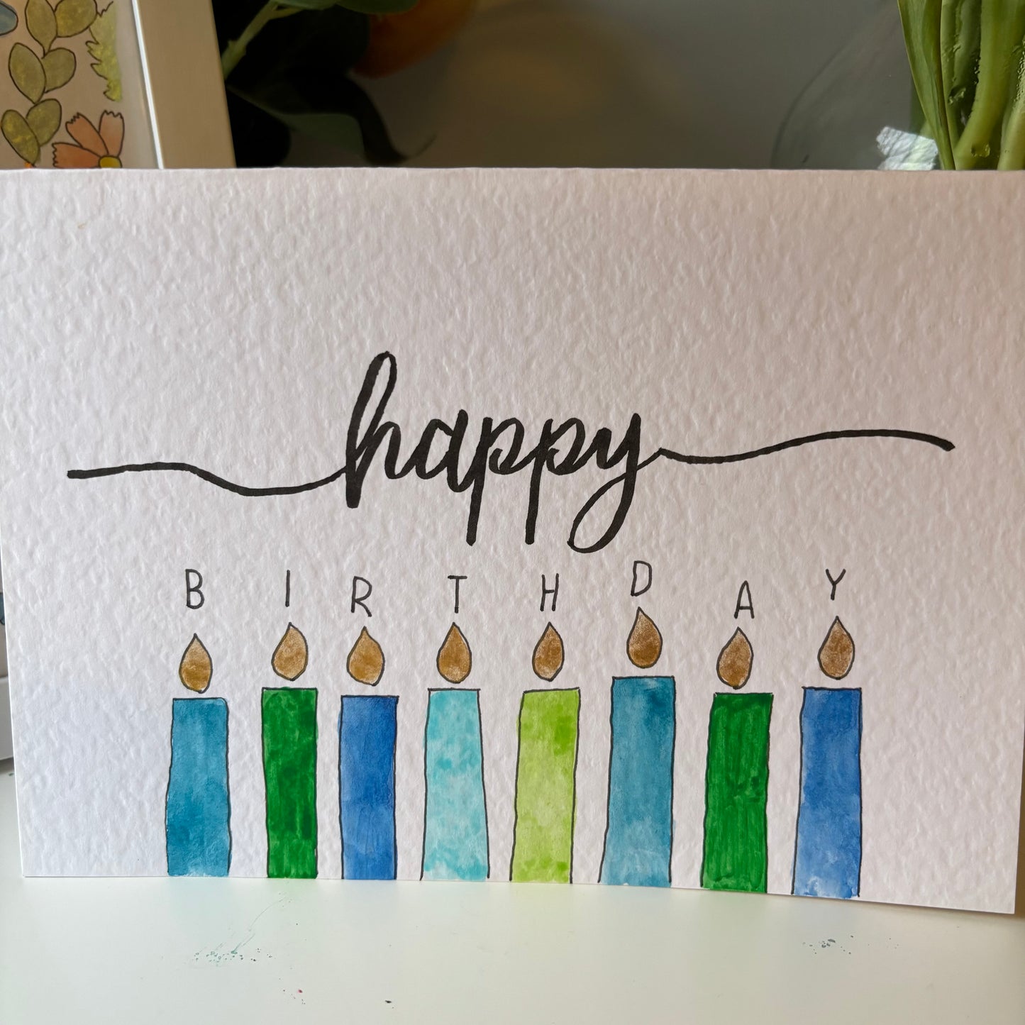 Happy Birthday Candles Card