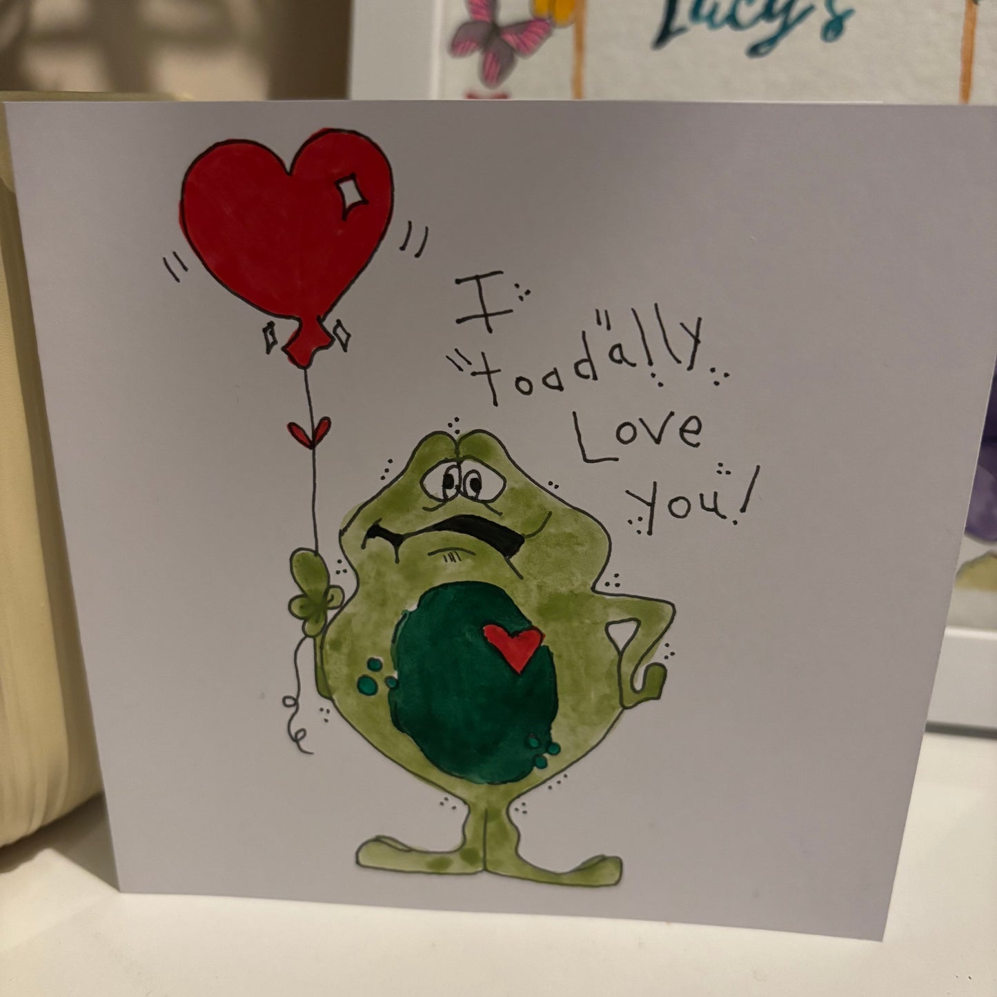 Toadally Love You Card