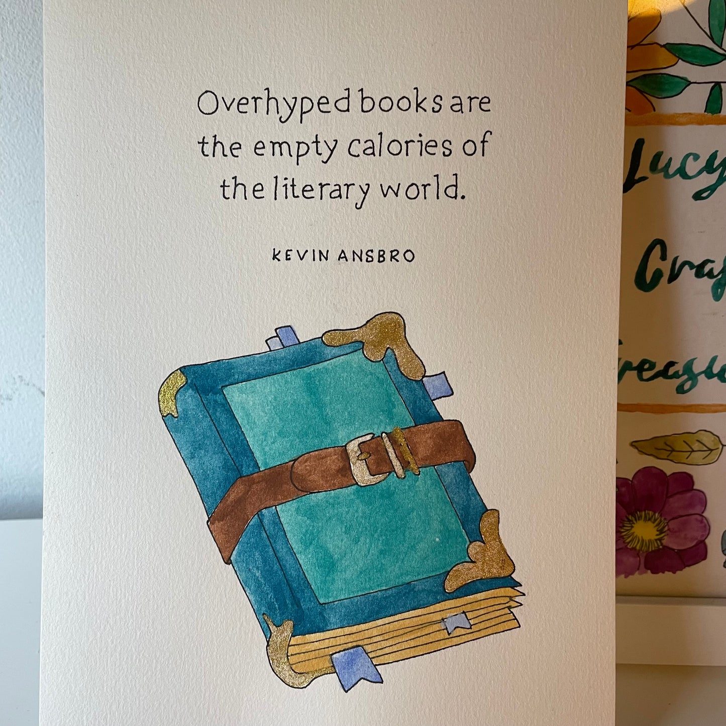 Book Quote A5 Poster - Ansbro