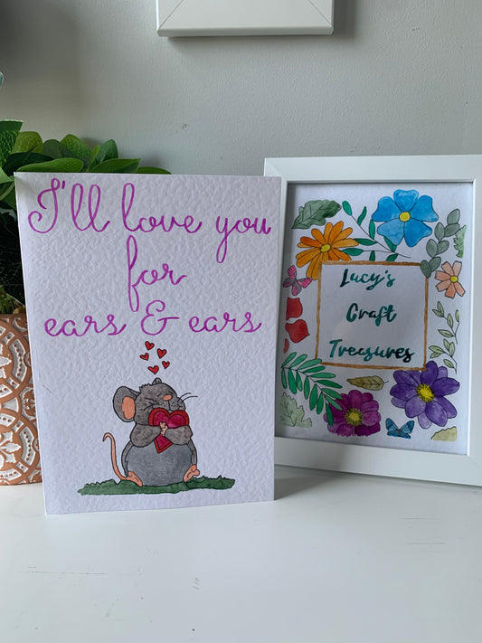 Love You for Ears and Ears Card