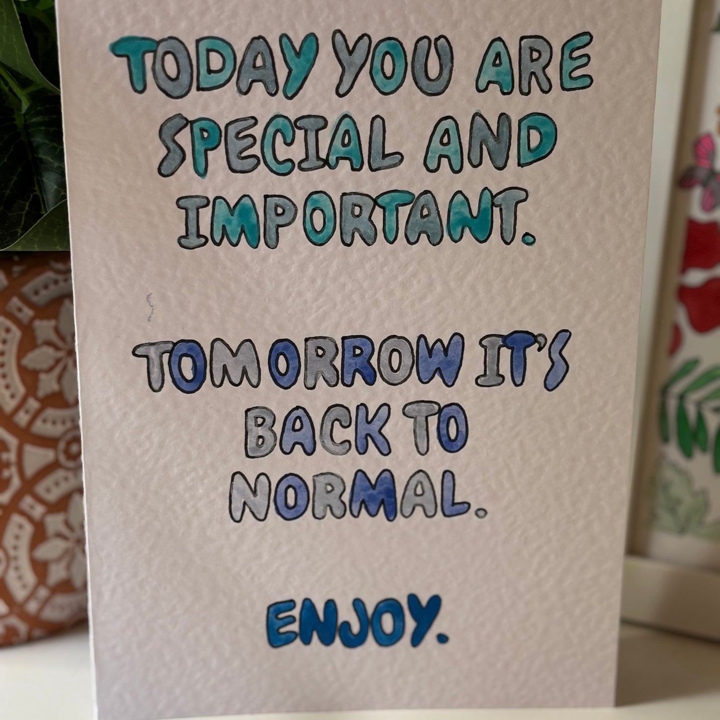 Sooo Important Birthday Card
