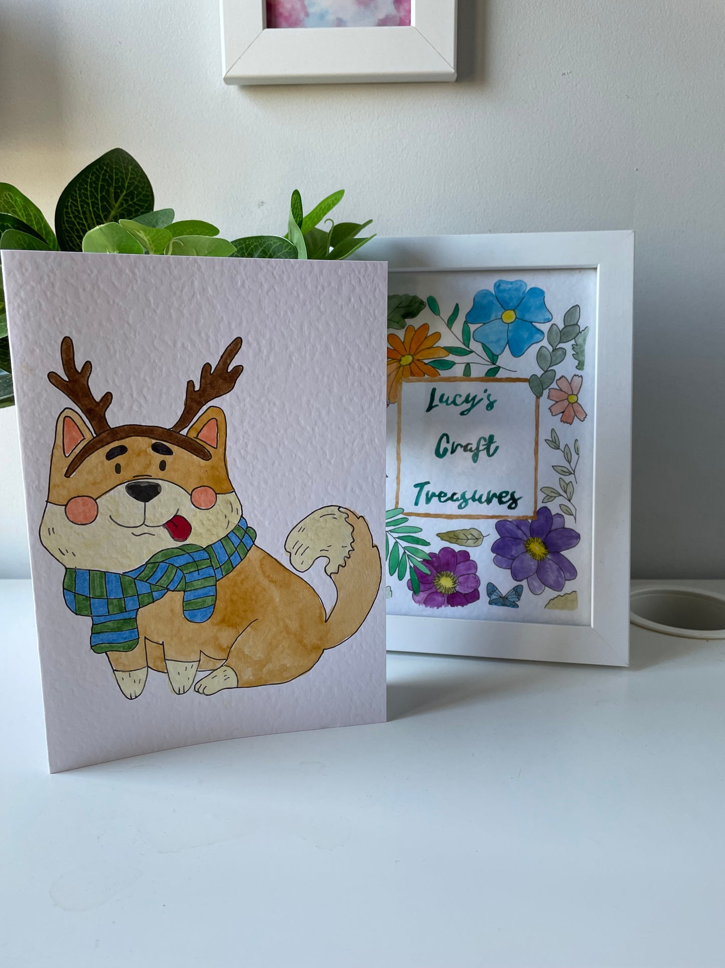 Christmas Corgi Card