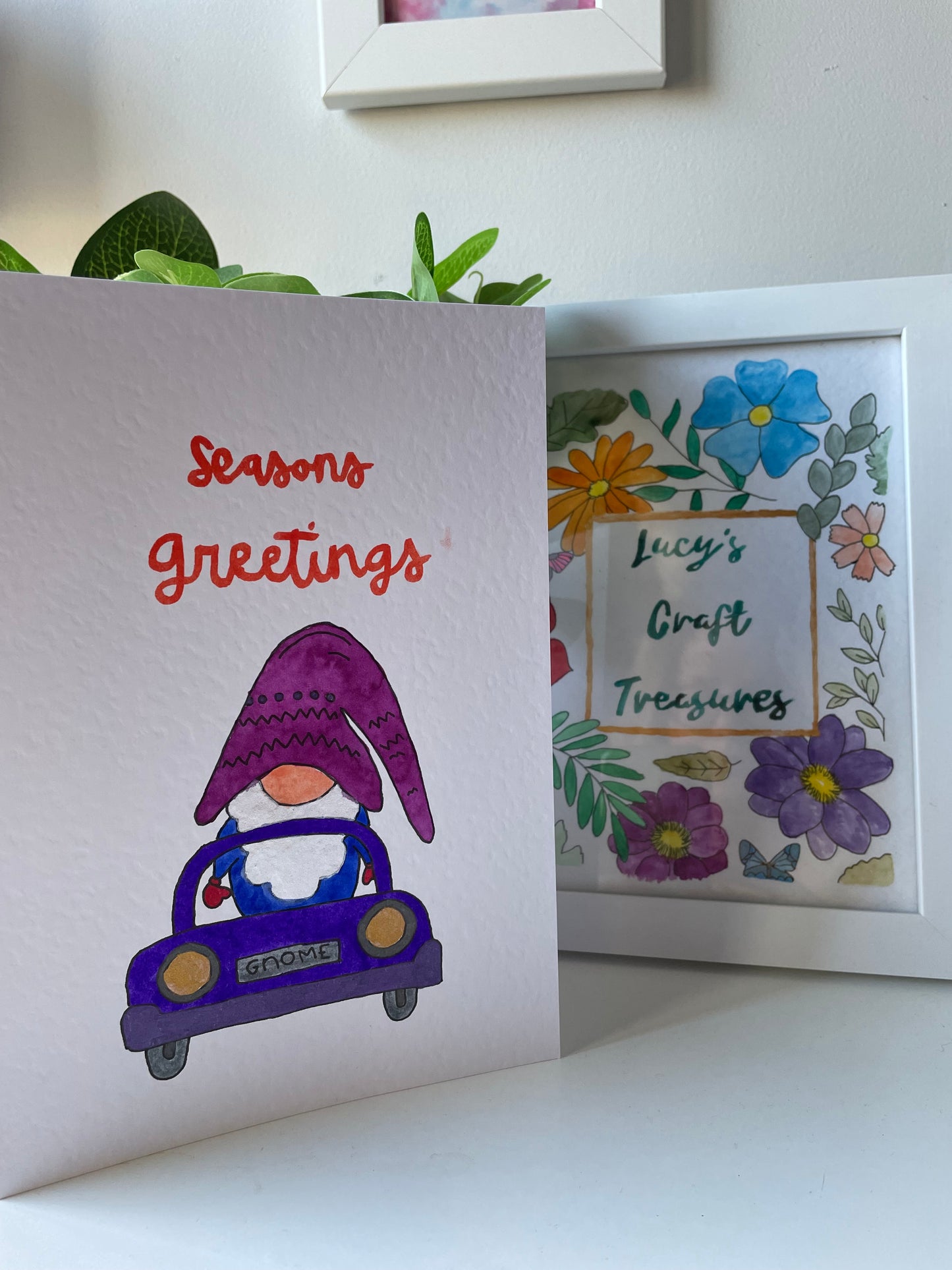 Seasons Greetings Gnome & Car