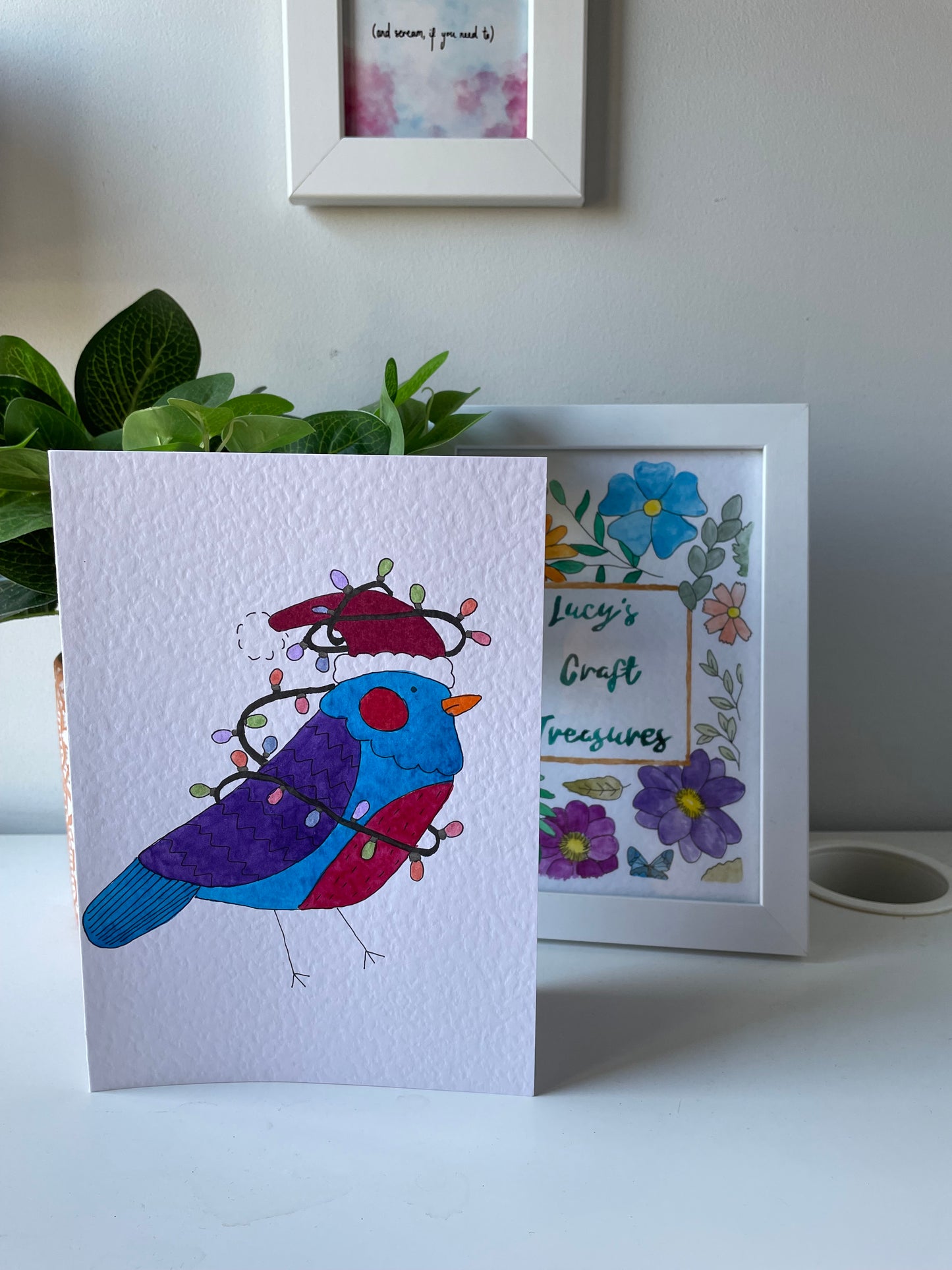 Christmas Bird Card