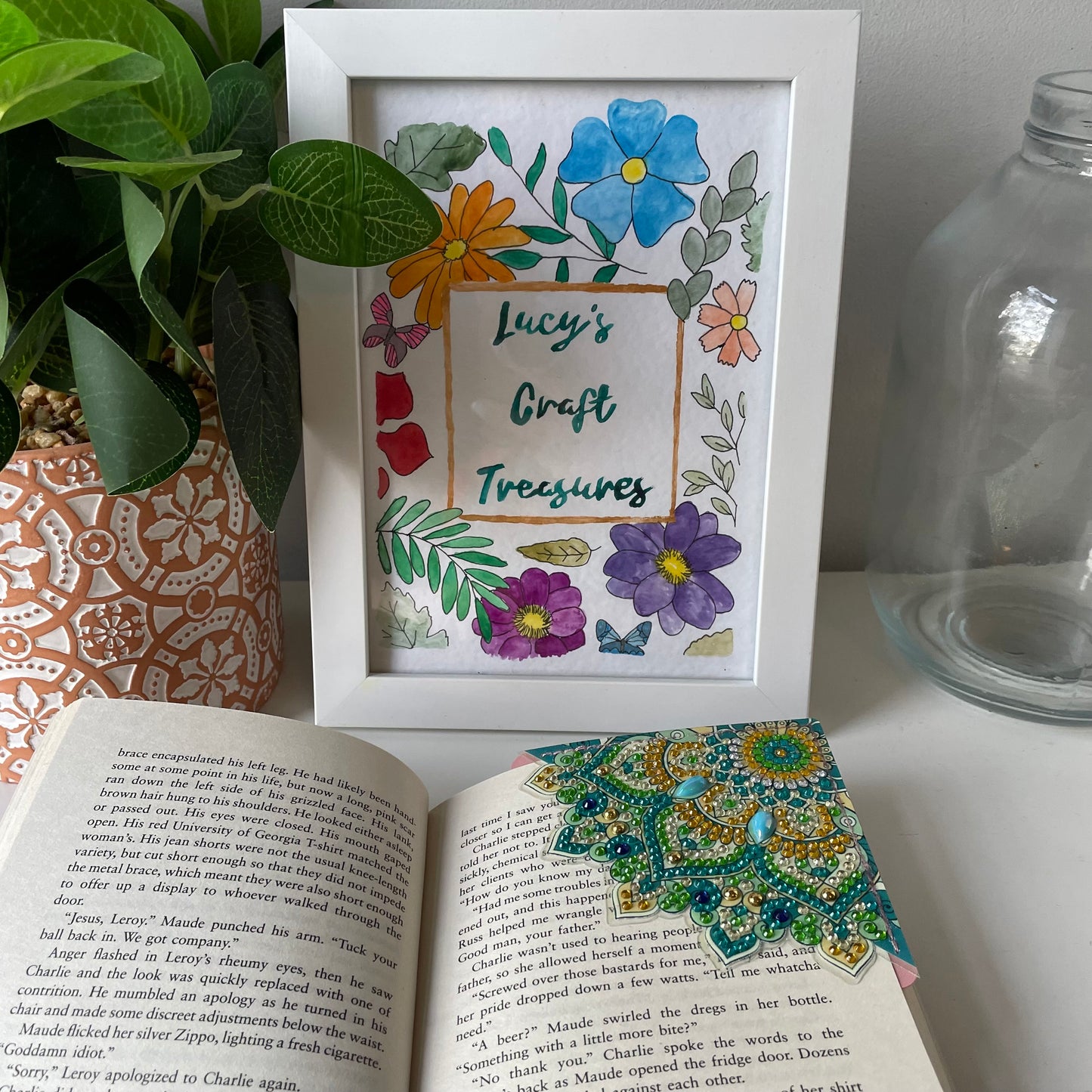 Mandala Corner Bookmark - Green