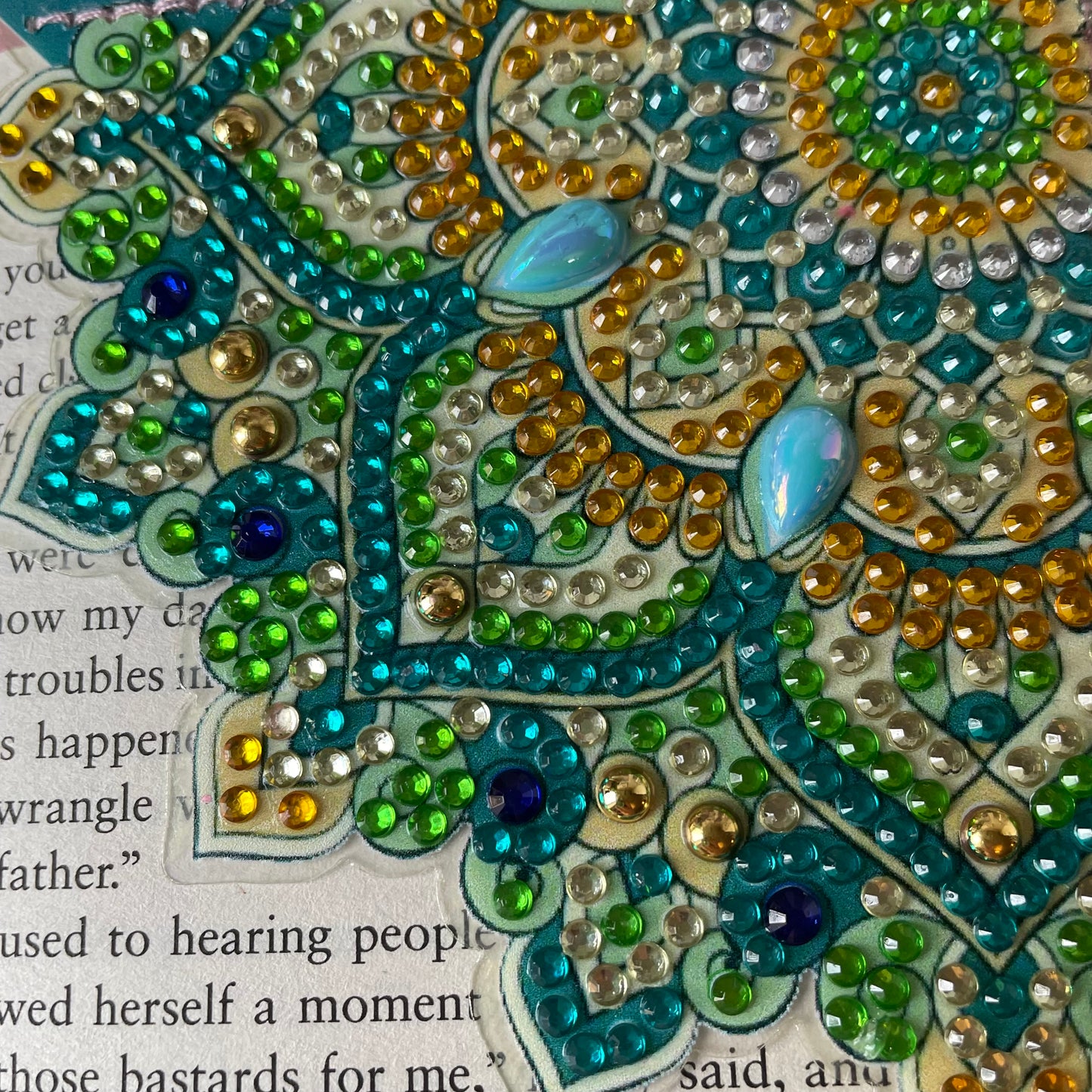 Mandala Corner Bookmark - Green