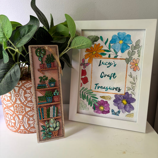 Diamond Art Bookshelf Bookmarks