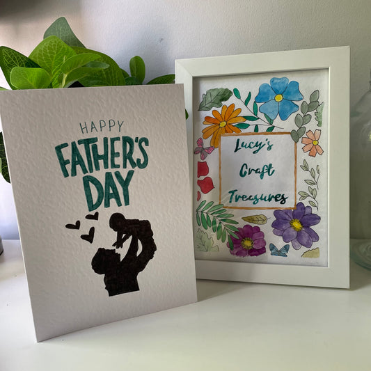 Silhouette Father's Day Card