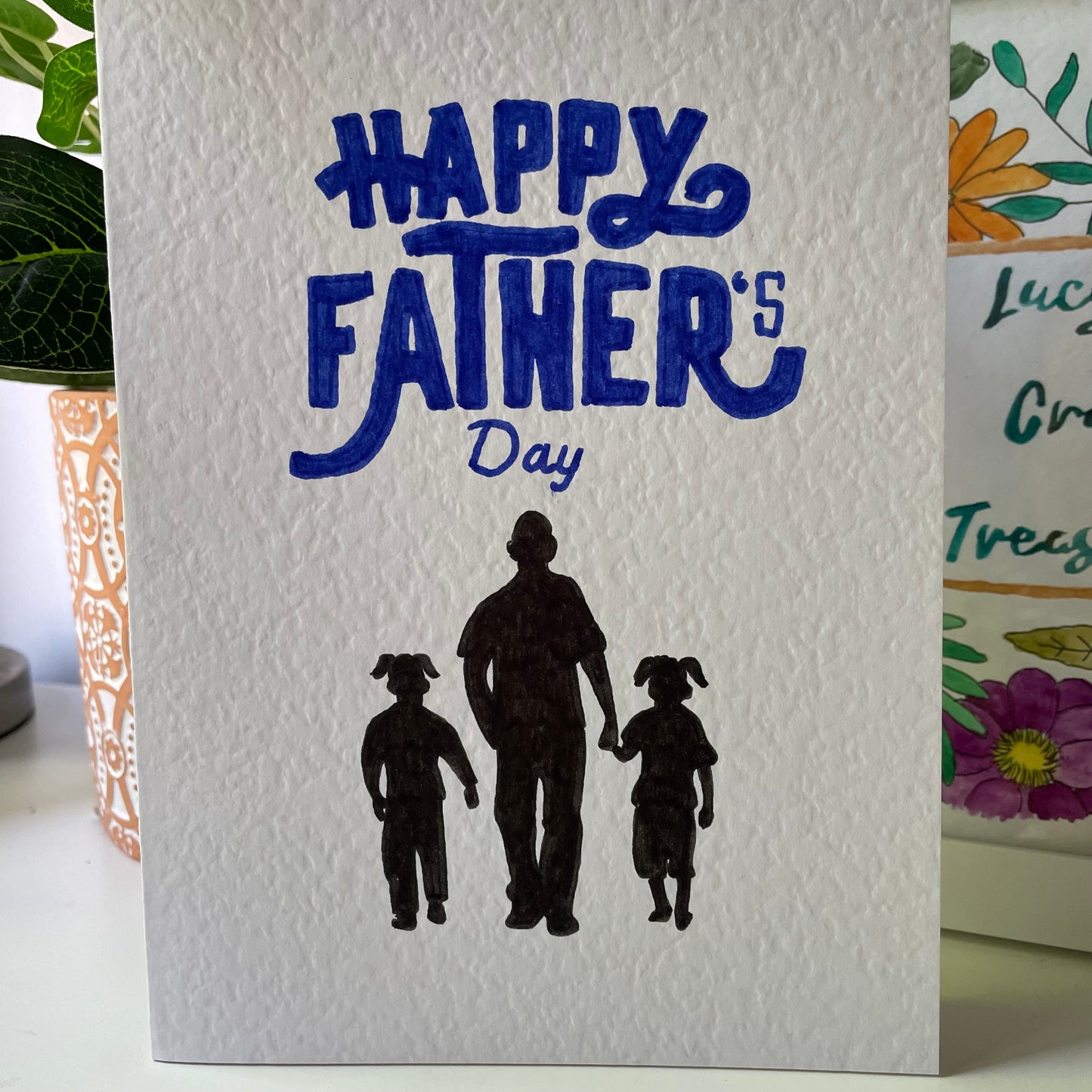 Father Day Card - Two Girls