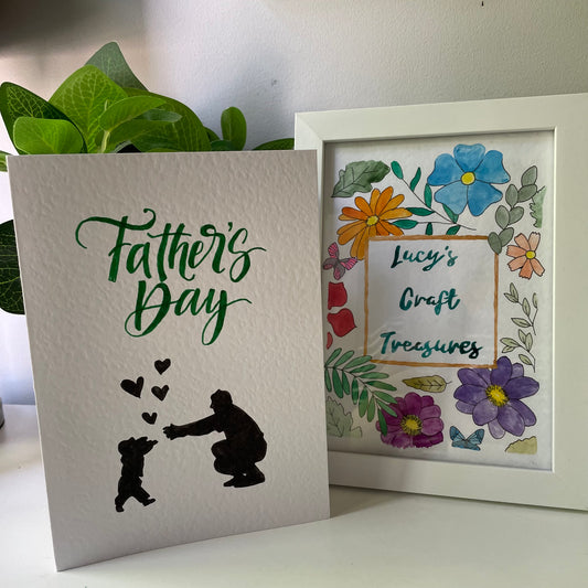 Father's Day Card with Silhouette