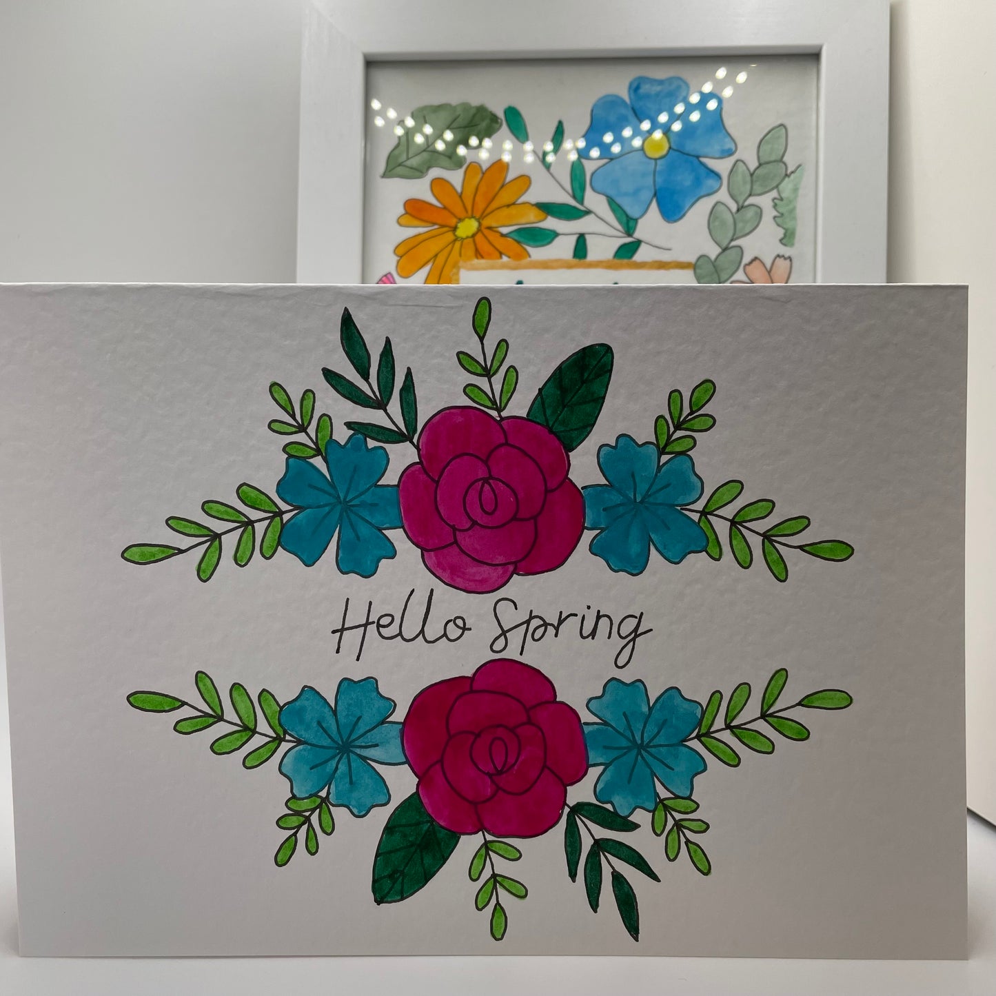 Handmade Hello Spring Card