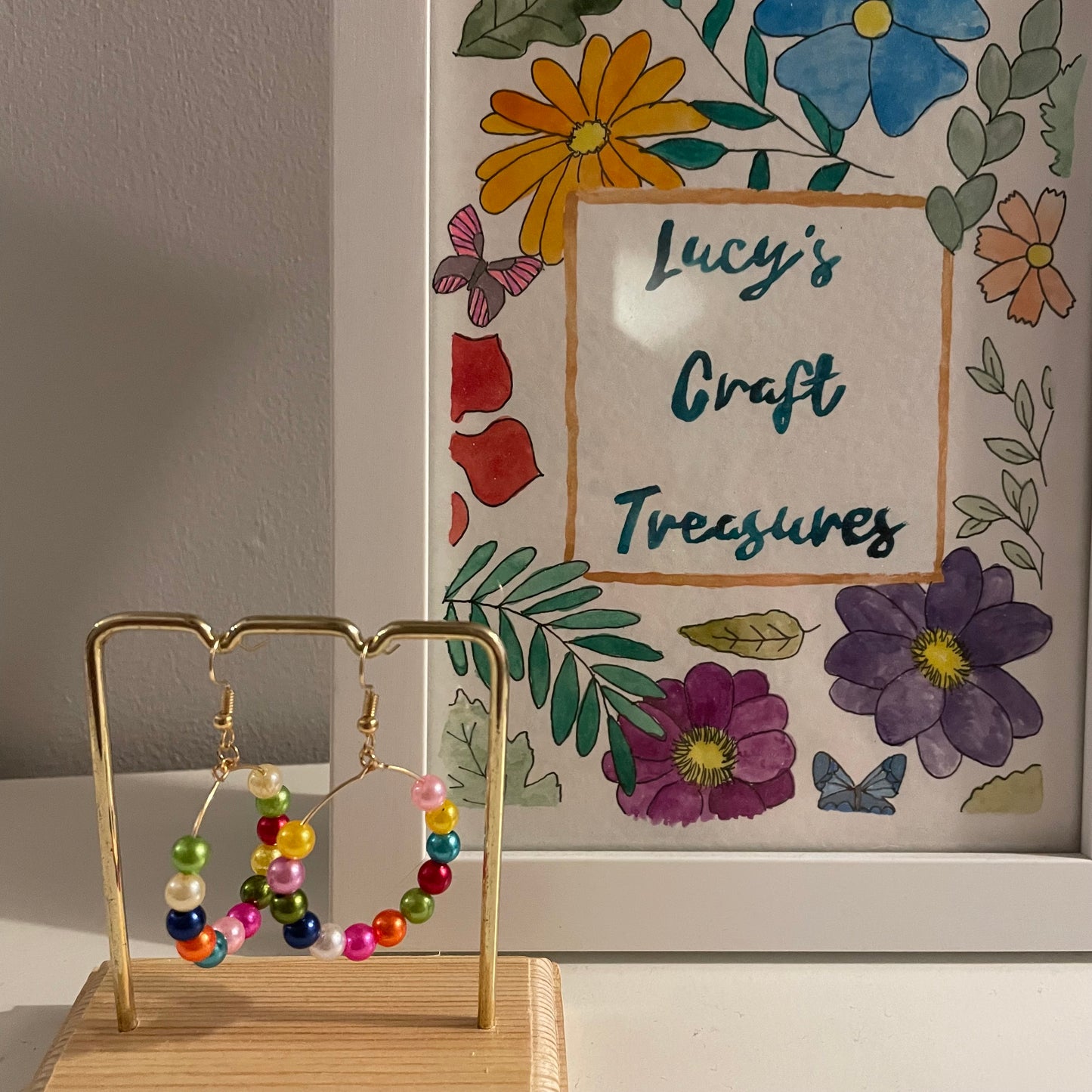 Multicolour Hoop Earrings