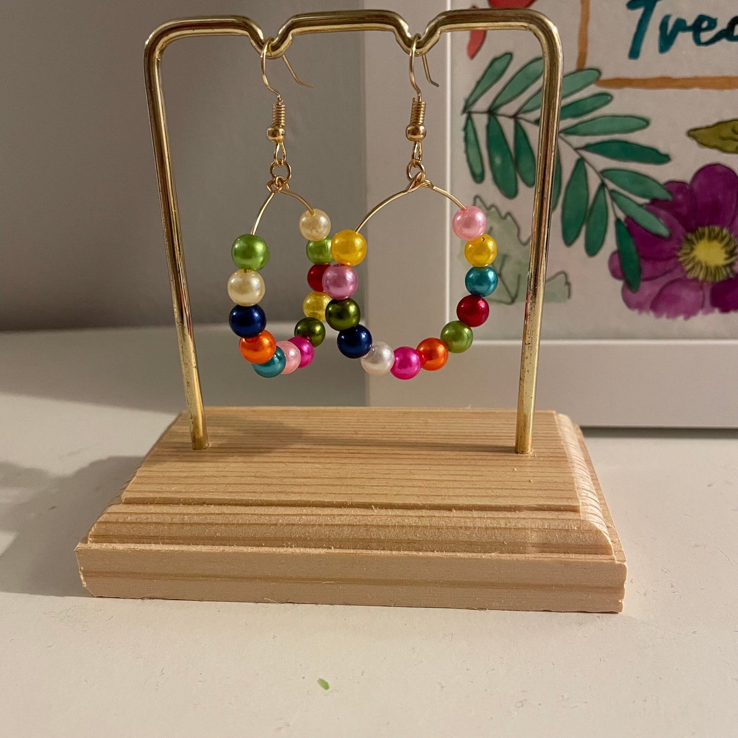 Multicolour Hoop Earrings