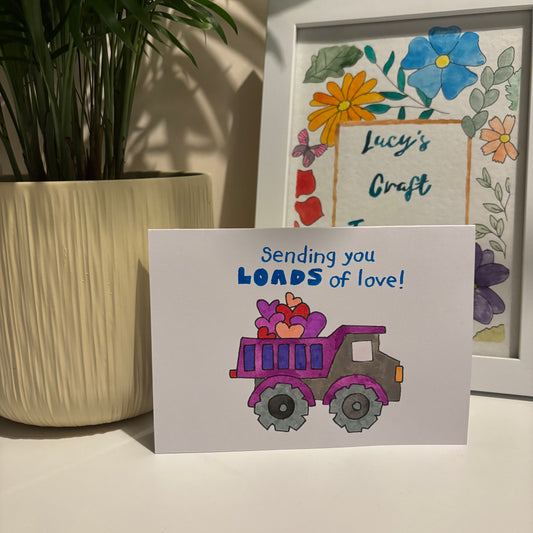 Sending You Loads of Love Truck Card