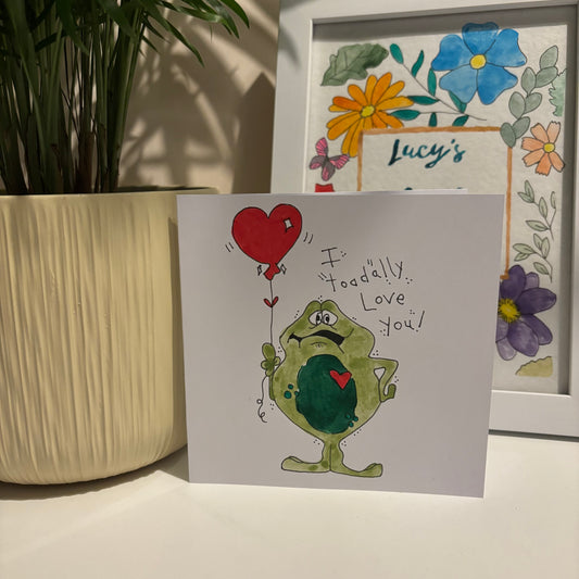 Toadally Love You Card