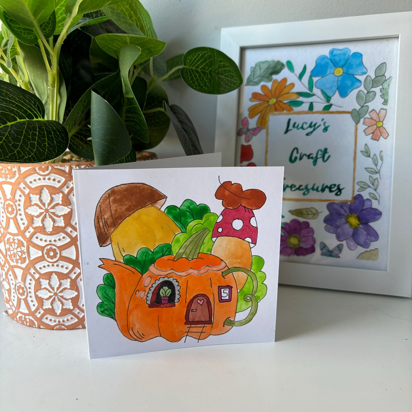 Autumnal Cottage Card