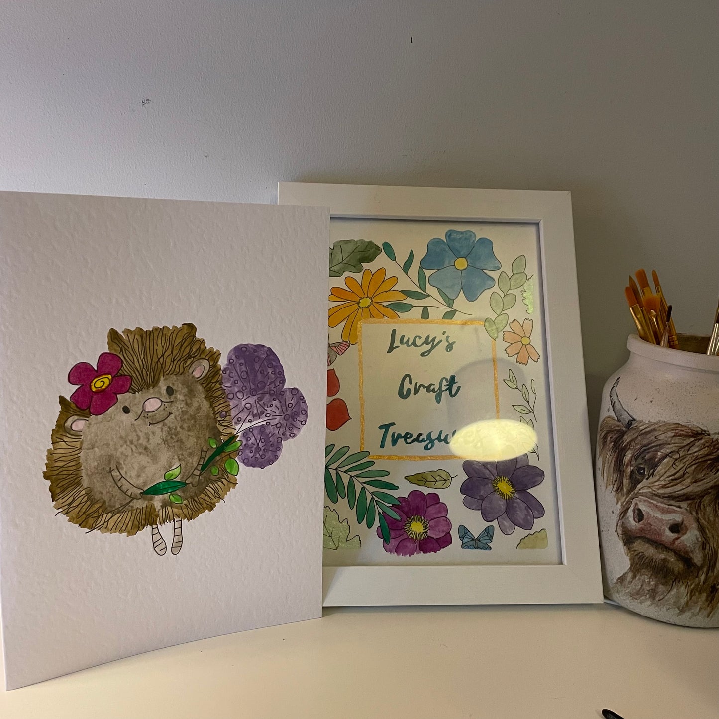 Hedgehog Greetings Card