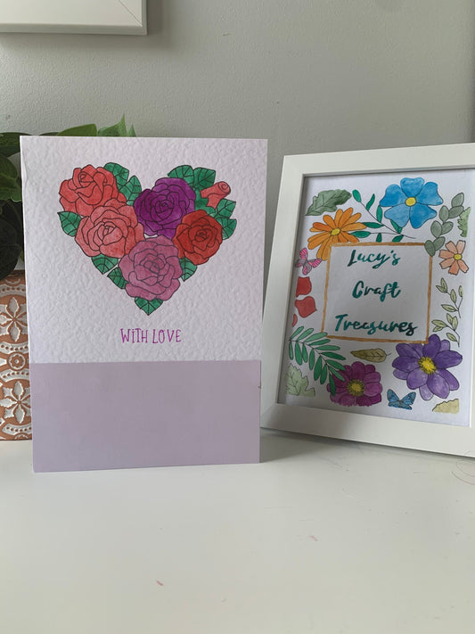 Handmade Happy Mother’s Day ‘With Love’ Card