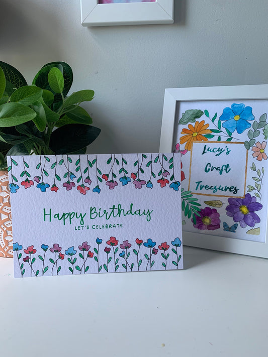 Happy Birthday - Let's Celebrate Card