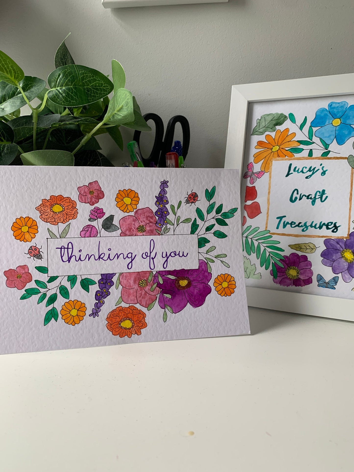 Floral Box Thinking of You Card