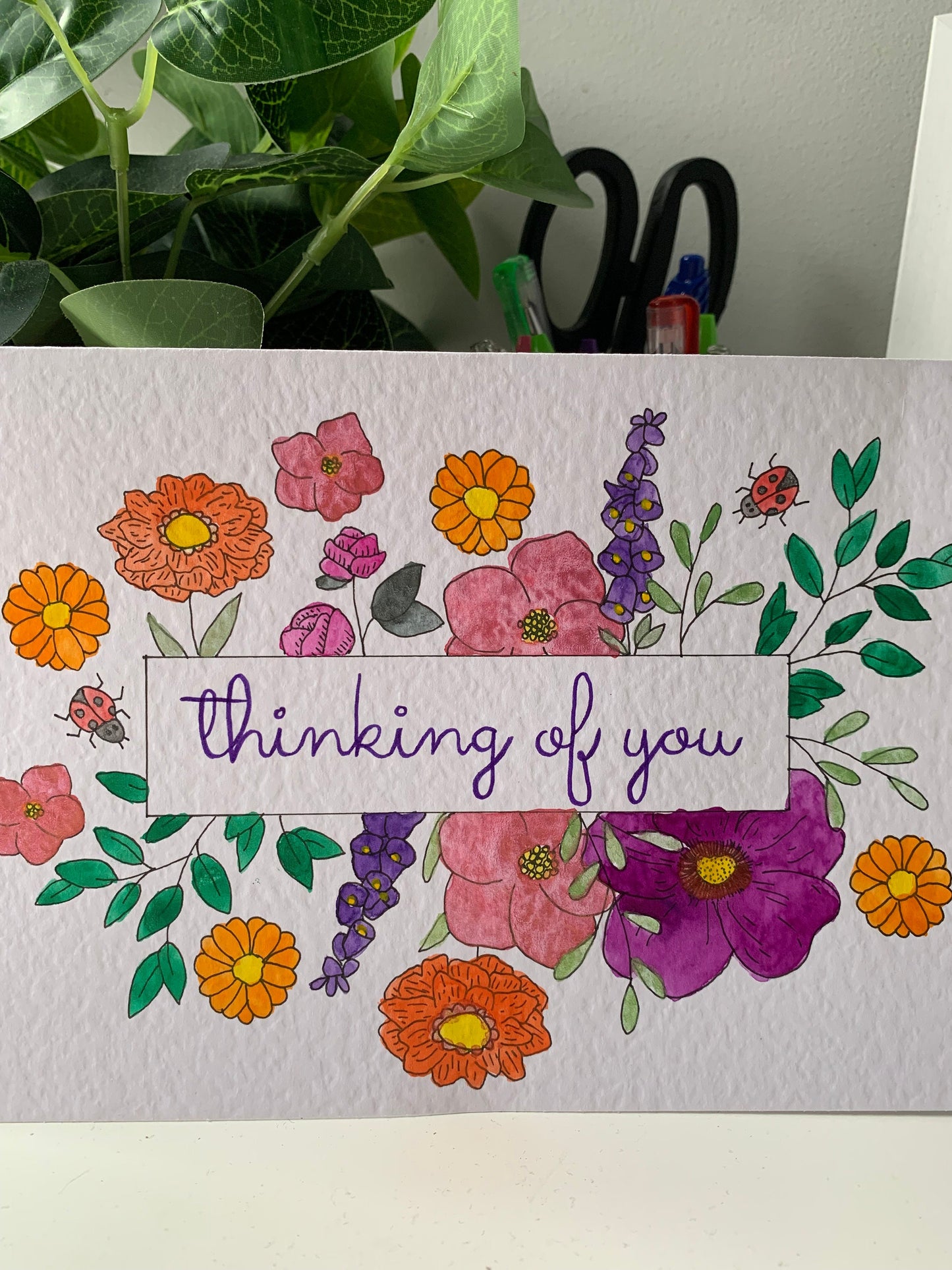 Floral Box Thinking of You Card