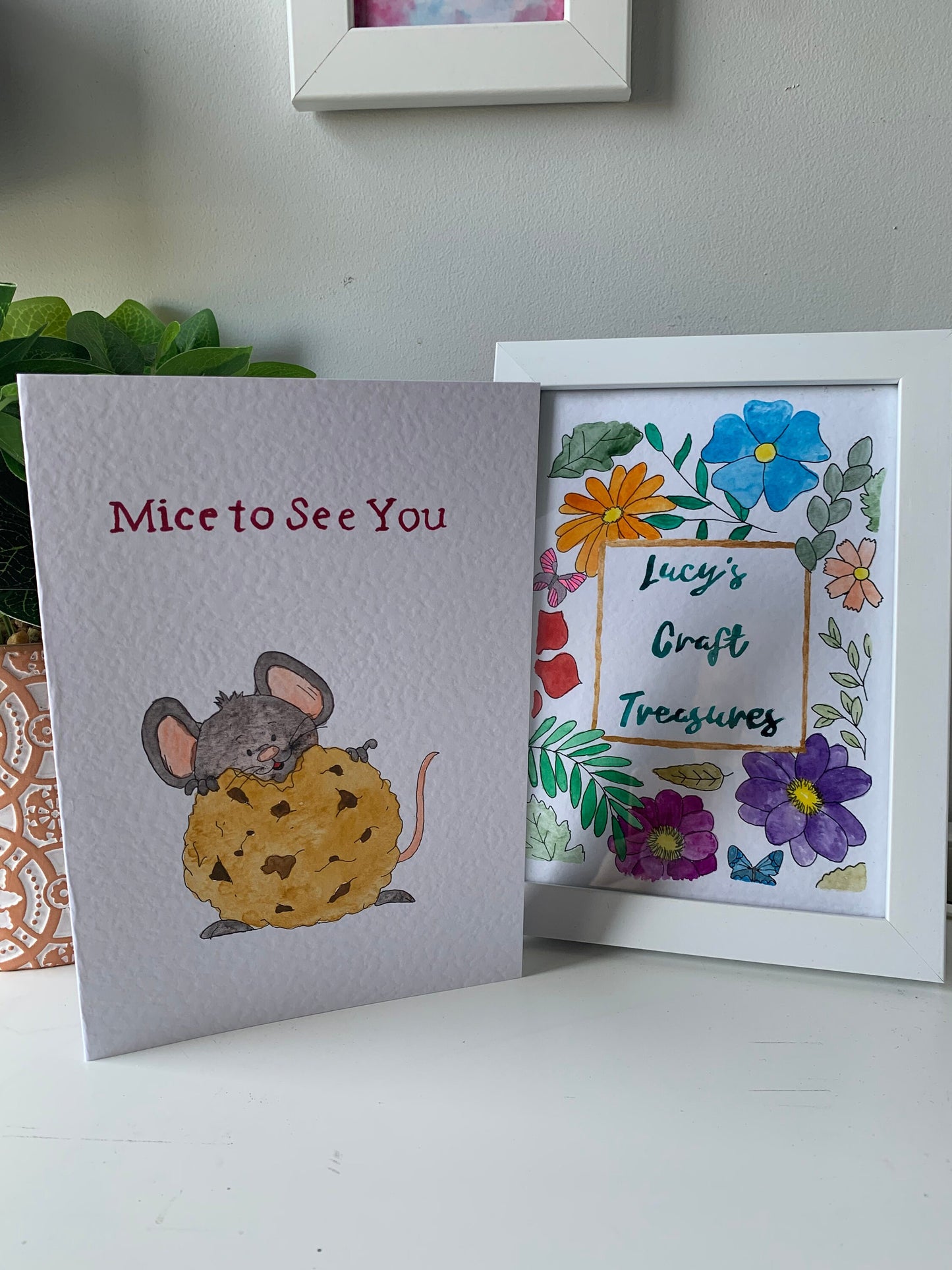 Handmade Mice to See You Card