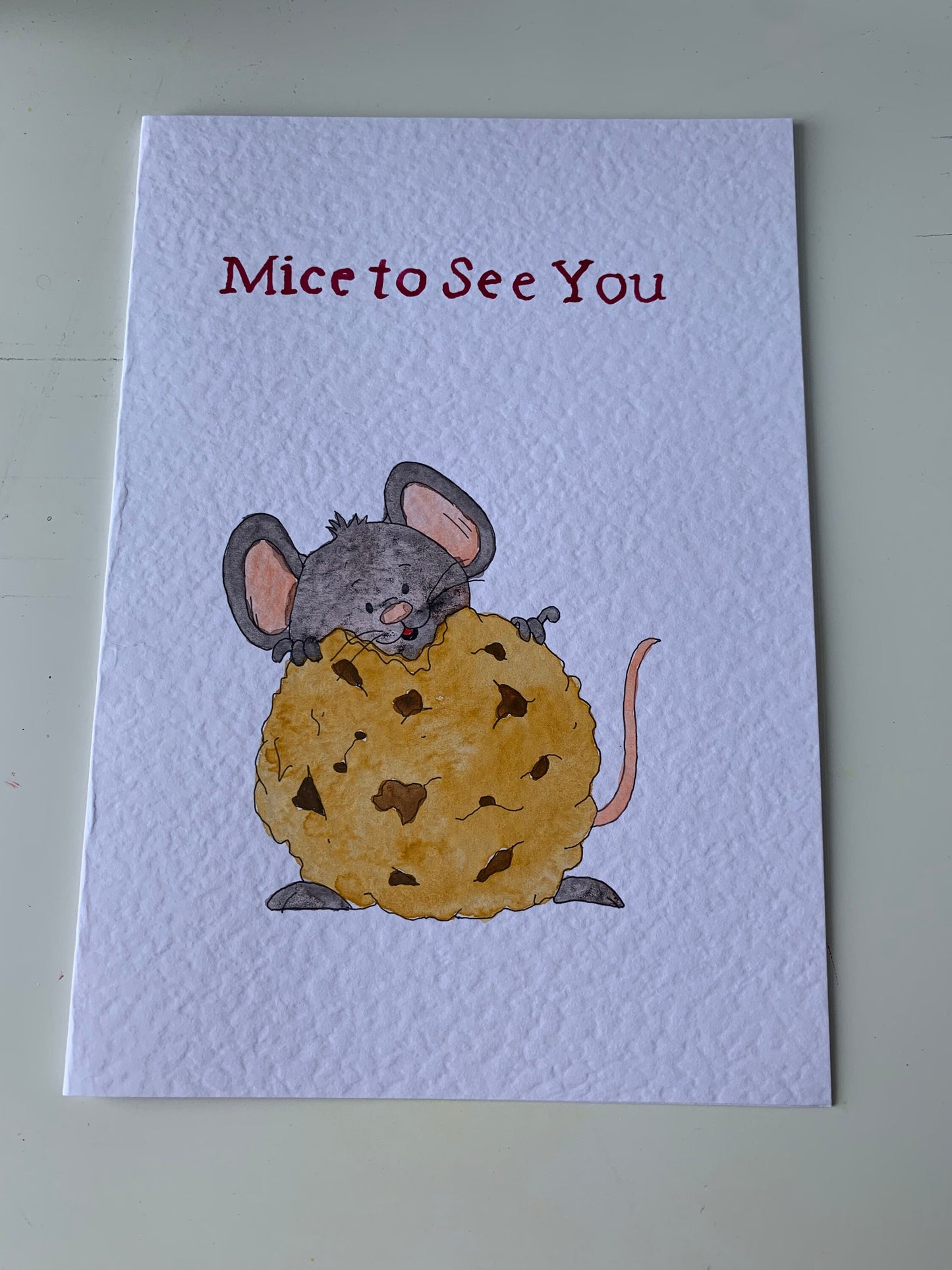 Handmade Mice to See You Card