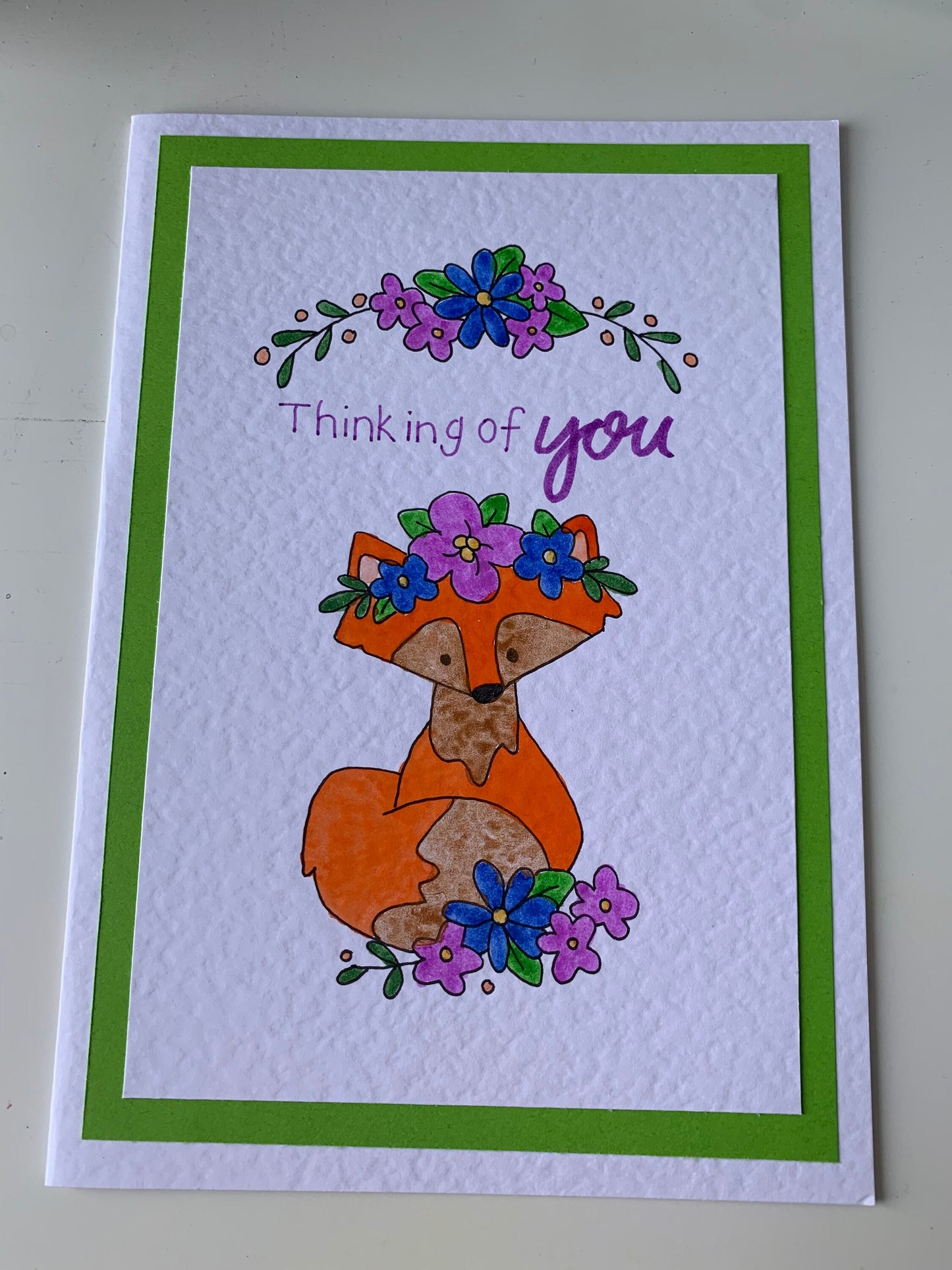 Handmade Set of 4 Spring Themed Cards