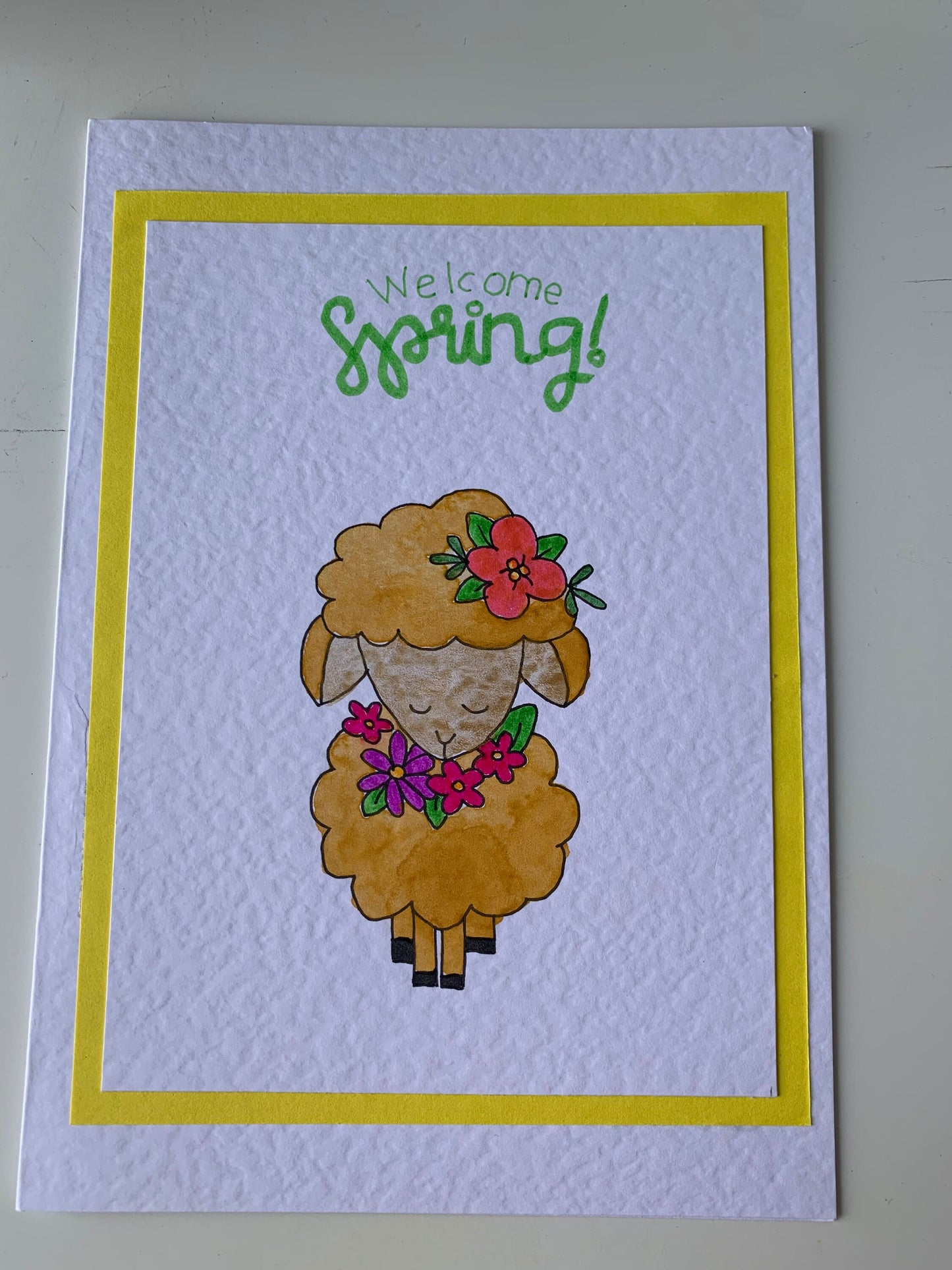 Handmade Set of 4 Spring Themed Cards