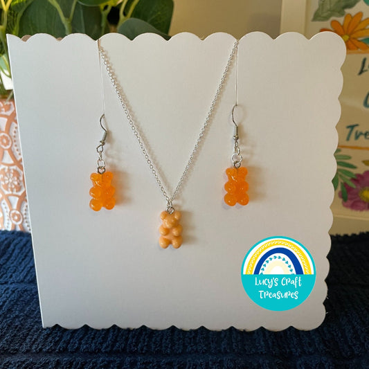 Jewellery Set - Peach Gummy Bears